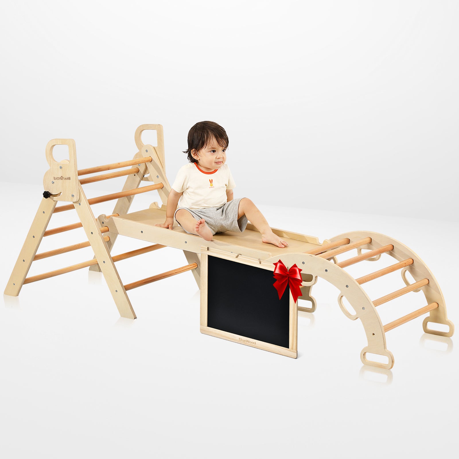 Nostalgia - Juego de triángulos Pikler clásicos BlueWood® *Tono de madera natural